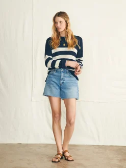 Women Faherty Brand Sweaters*Miramar Linen Crew Sweater -