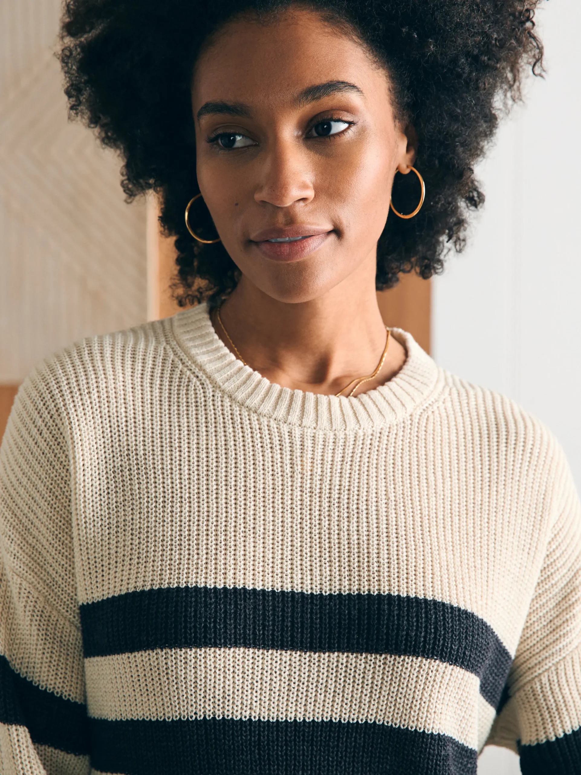 Women Faherty Brand Sweaters*Miramar Linen Crew Sweater -