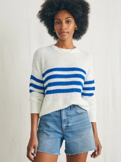 Women Faherty Brand Sweaters*Miramar Linen Crew Sweater -