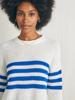 Women Faherty Brand Sweaters*Miramar Linen Crew Sweater -