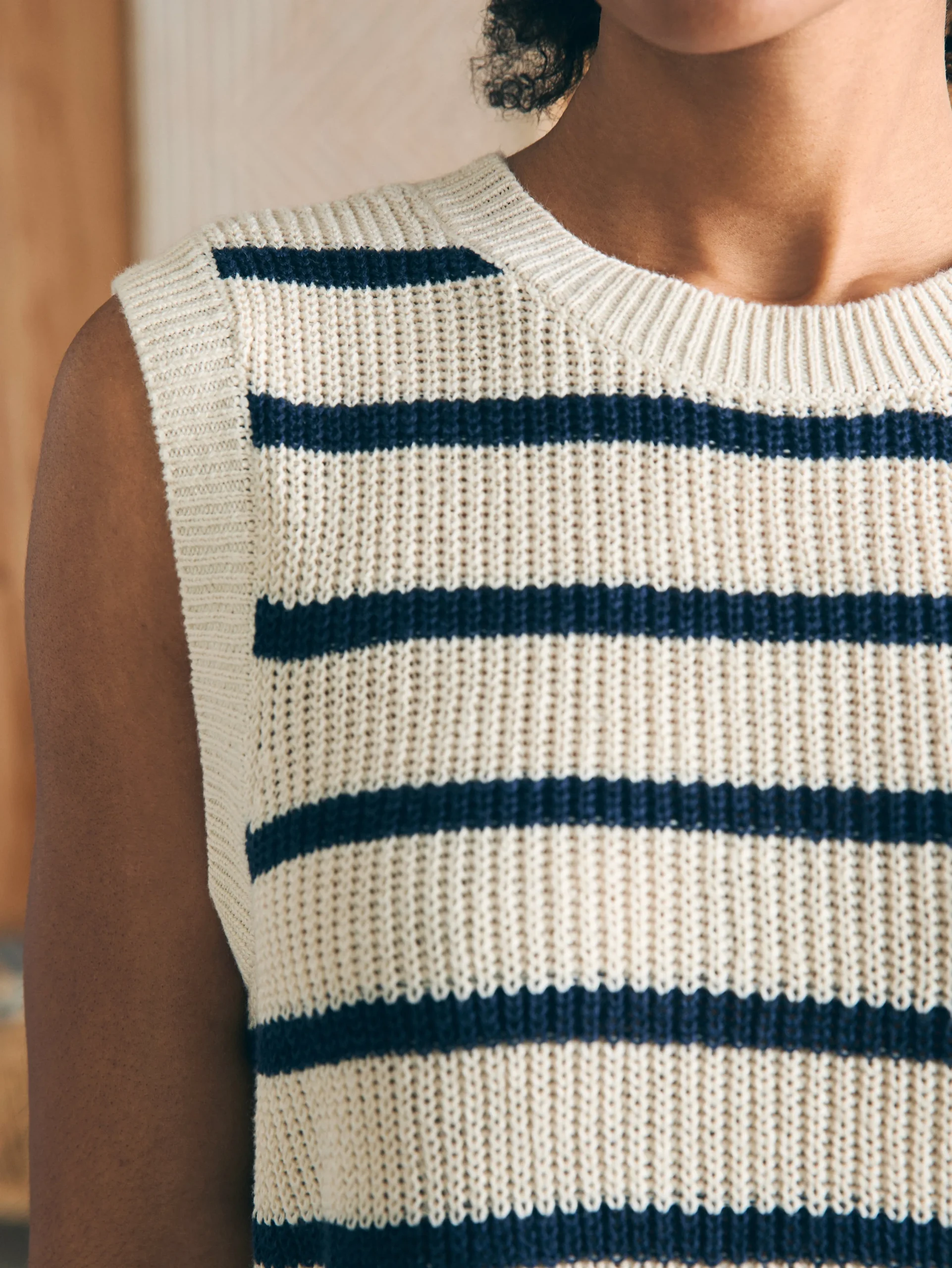 Women Faherty Brand Sweaters*Miramar Linen Muscle Tank -