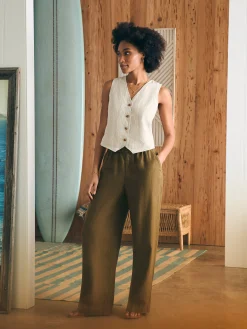 Women Faherty Brand Pants*Monterey Linen Pant -