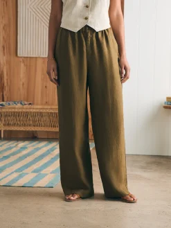 Women Faherty Brand Pants*Monterey Linen Pant -