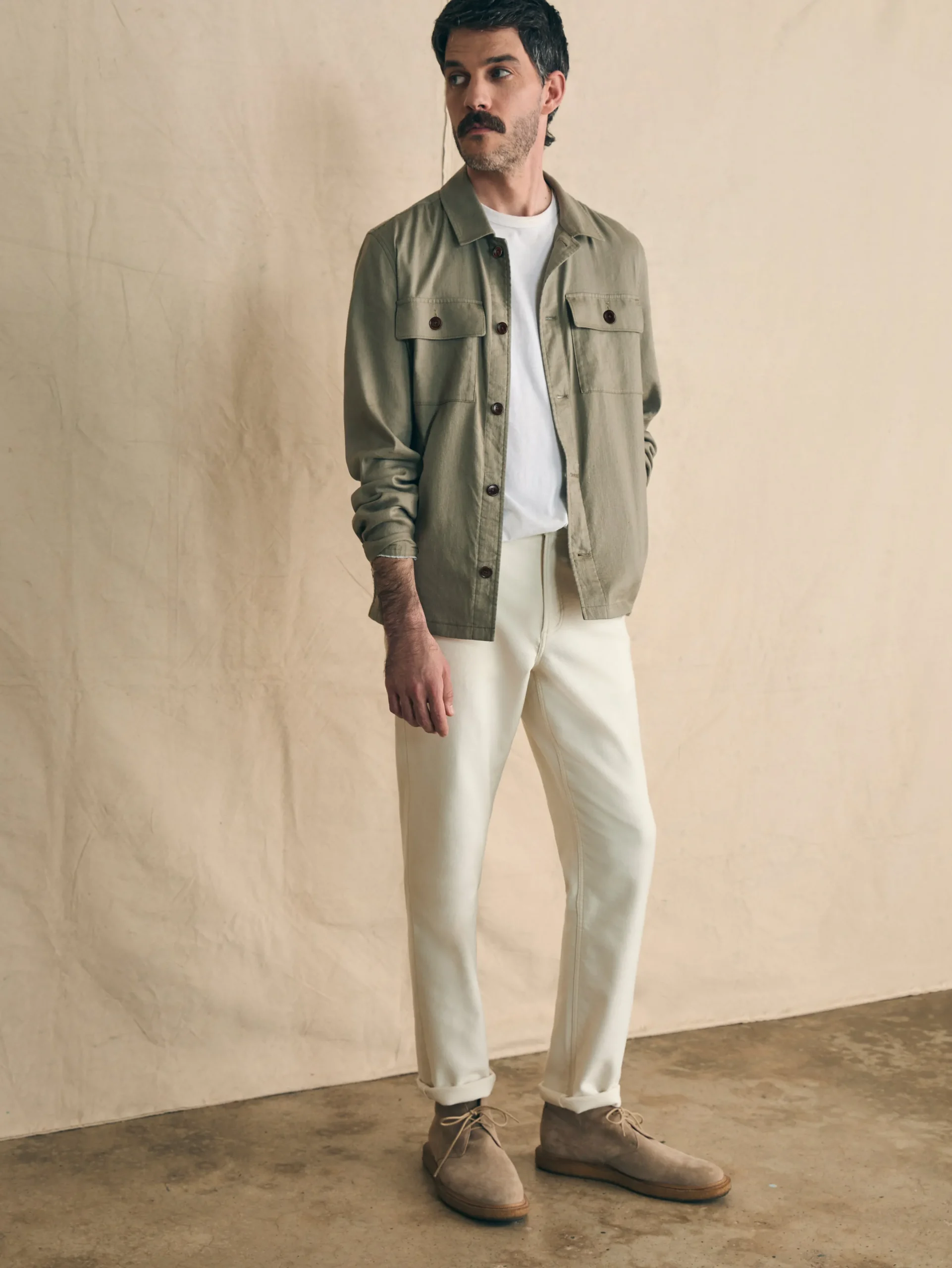 Faherty Brand Jackets & Vests*Movement™ Flex Linen Shirt Jacket -