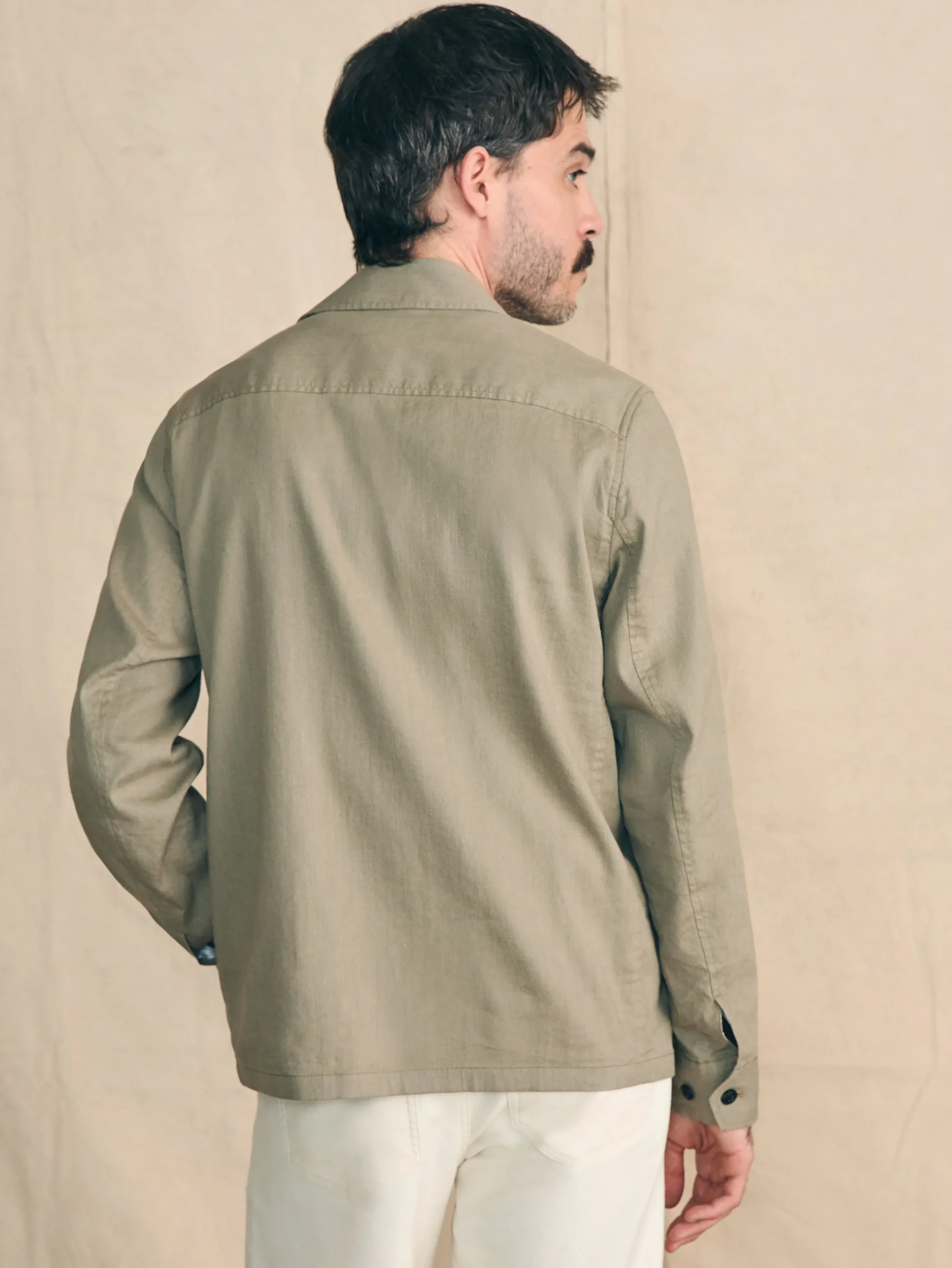 Faherty Brand Jackets & Vests*Movement™ Flex Linen Shirt Jacket -