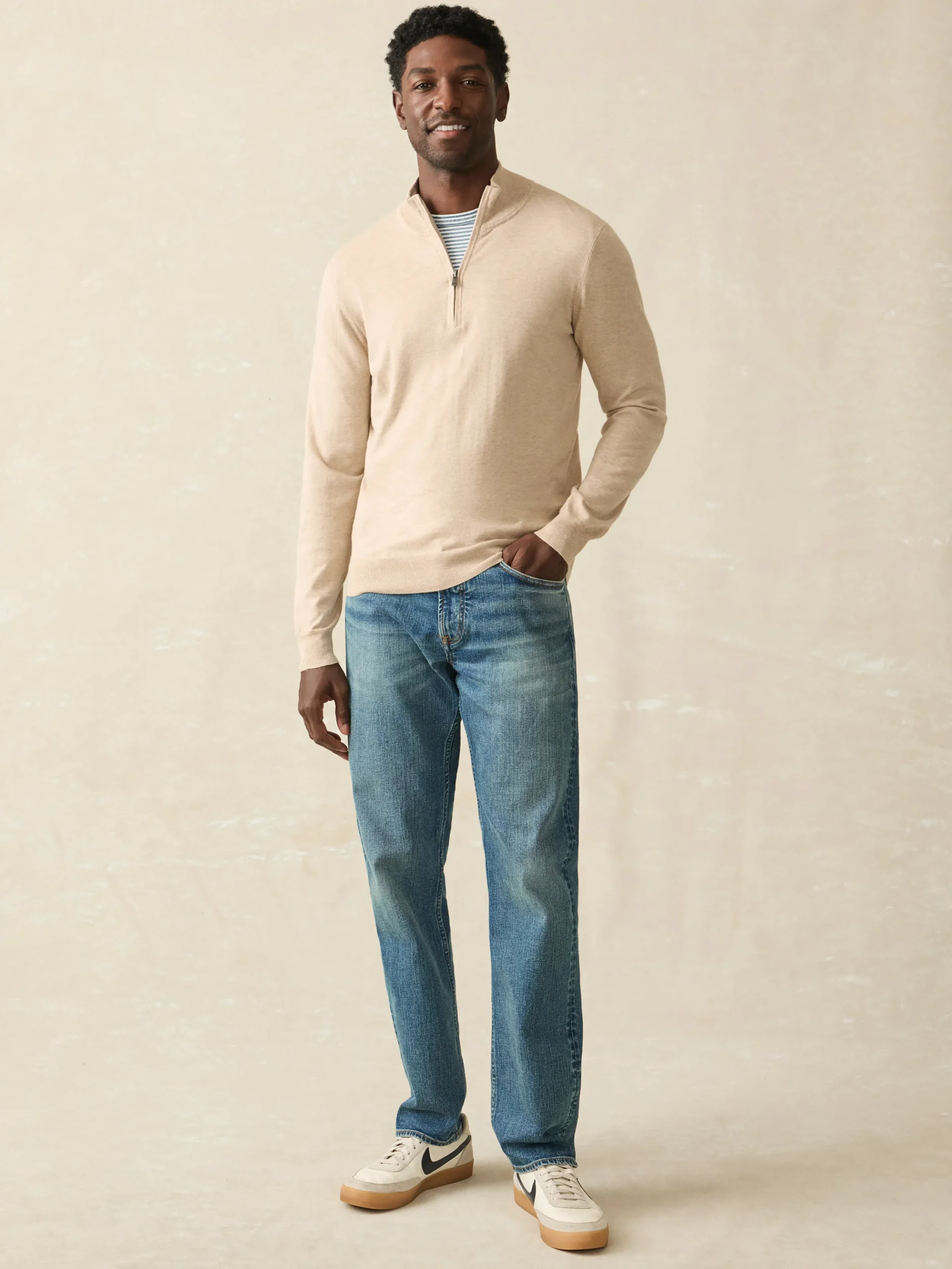 Faherty Brand Sweaters*Movement™ Quarter Zip Sweater (Tall) -