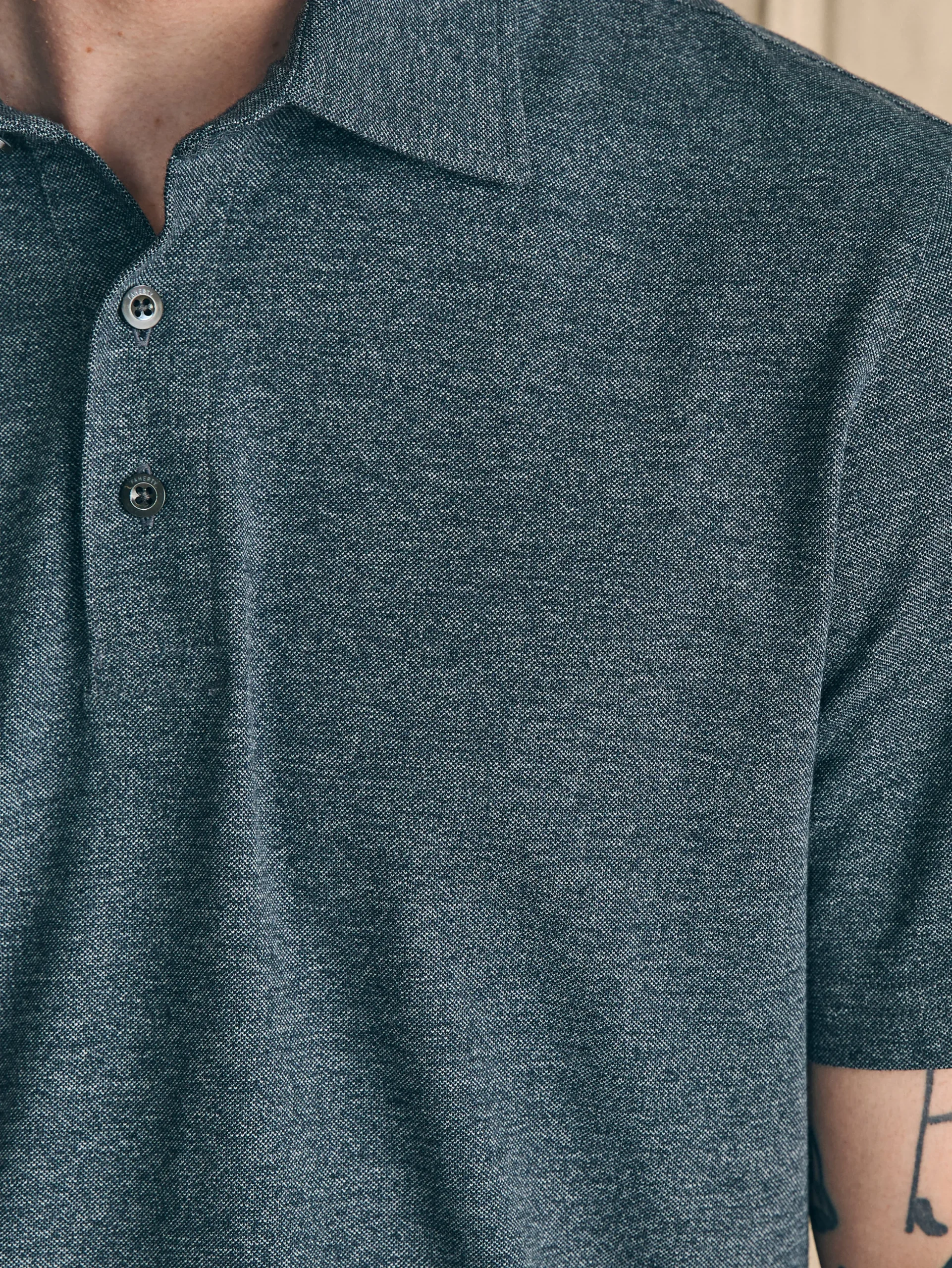 Faherty Brand Polo Shirts*Movement™ Short-Sleeve Pique Polo Shirt -