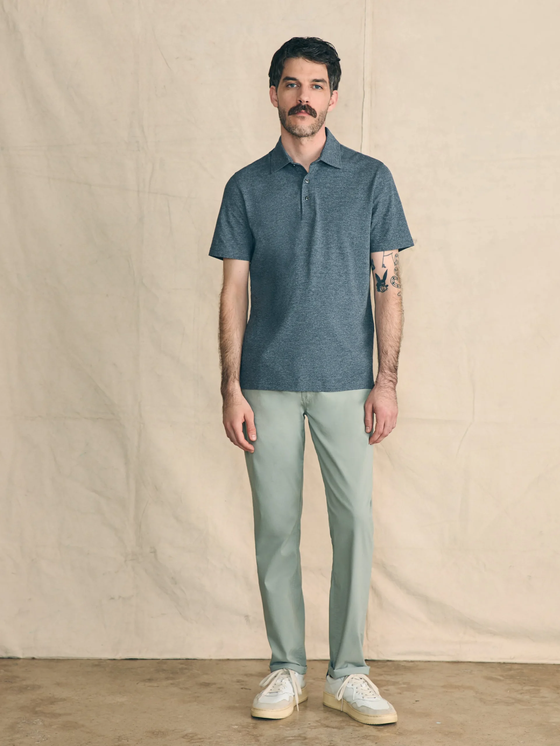 Faherty Brand Polo Shirts*Movement™ Short-Sleeve Pique Polo Shirt -