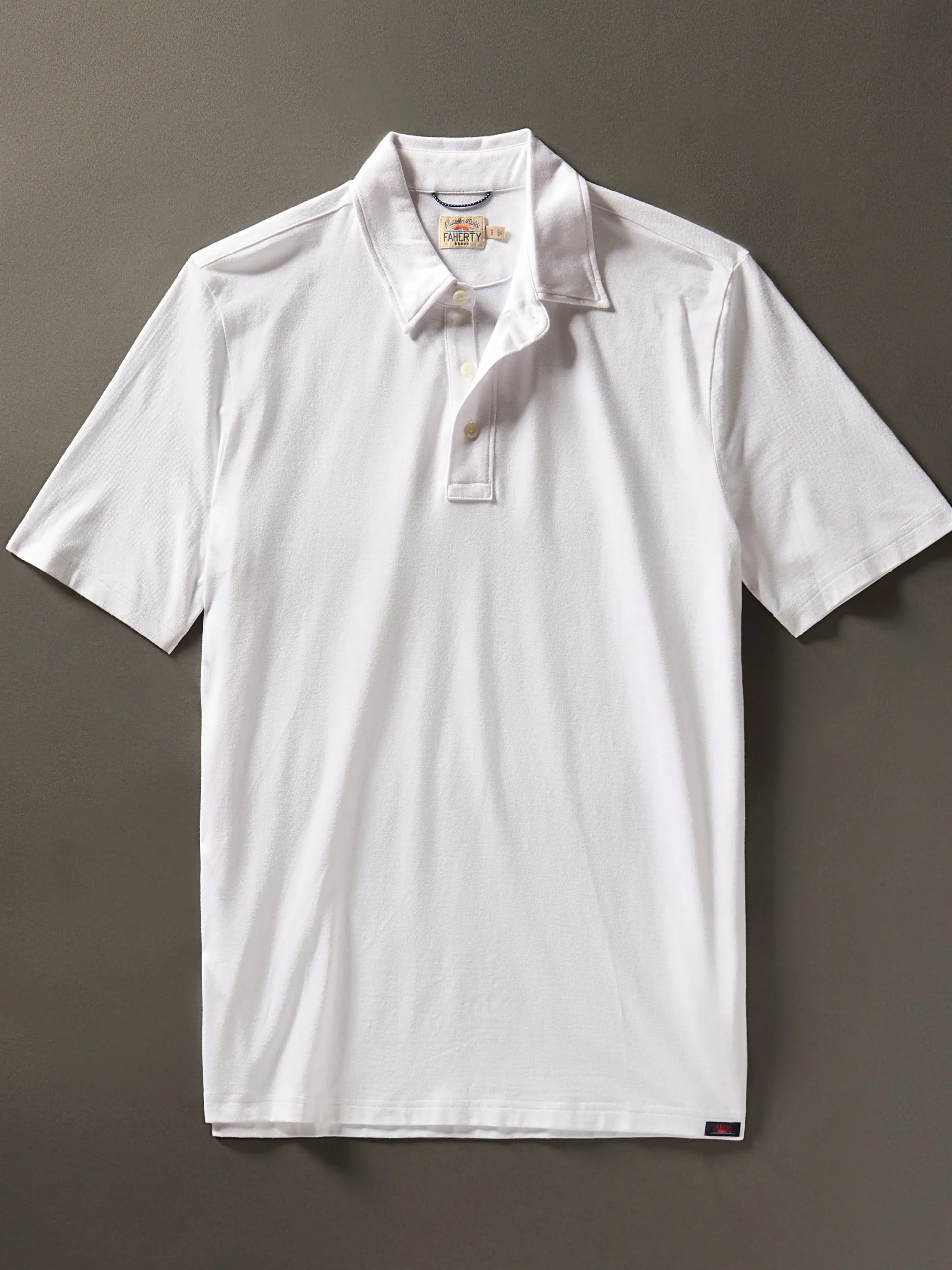 Faherty Brand Polo Shirts*Movement™ Short-Sleeve Pique Polo Shirt -