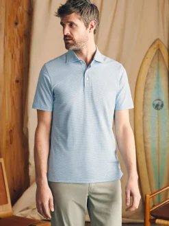 Faherty Brand Polo Shirts*Movement™ Short-Sleeve Pique Polo Shirt -