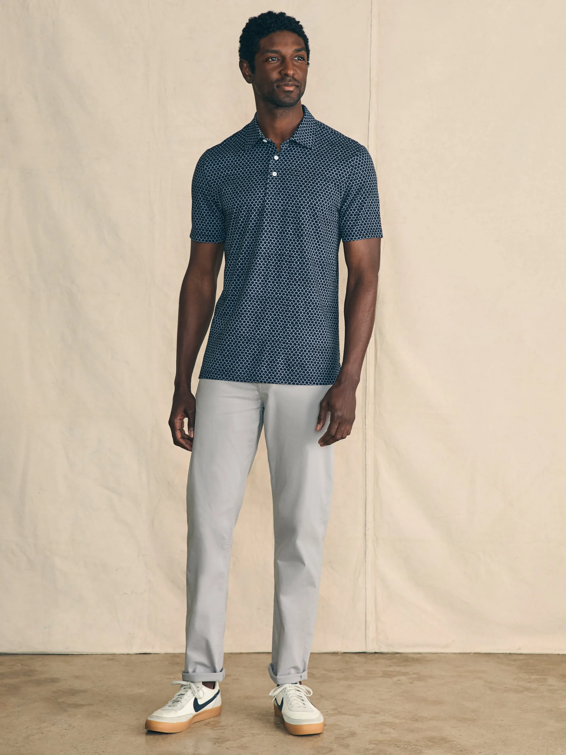 Faherty Brand Polo Shirts*Movement™ Short-Sleeve Pique Polo Shirt -