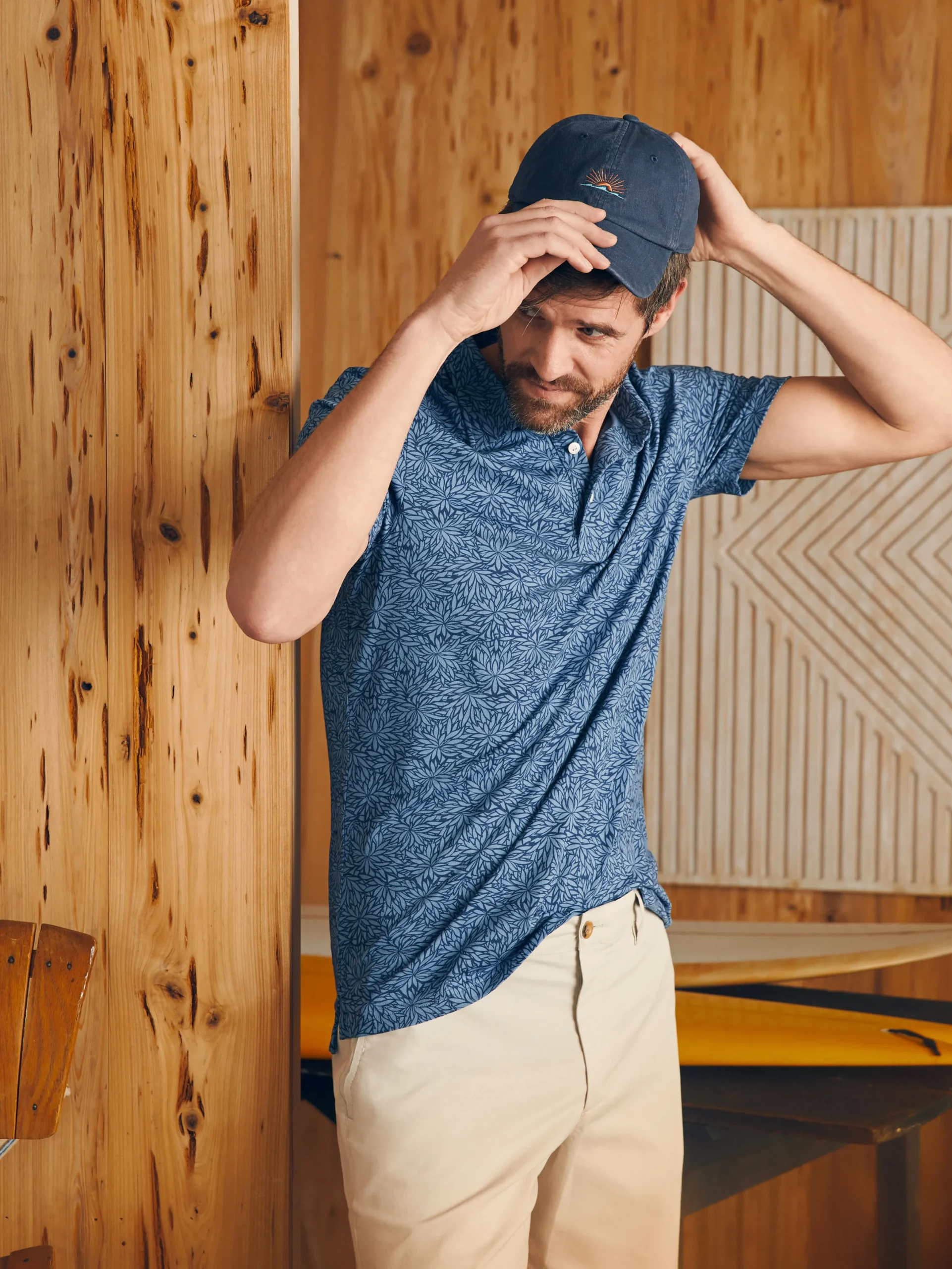 Faherty Brand Polo Shirts*Movement™ Short-Sleeve Pique Polo Shirt -