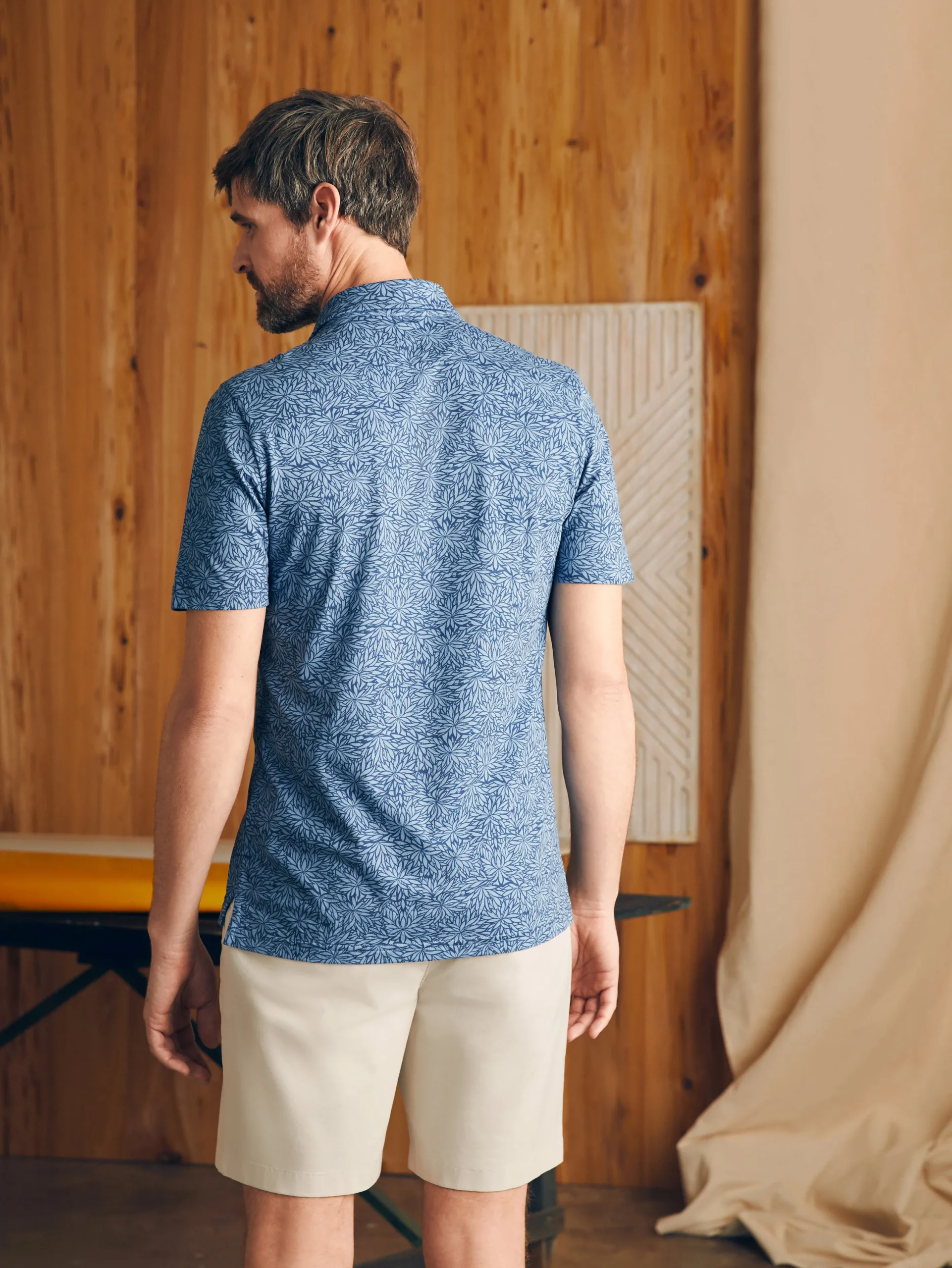 Faherty Brand Polo Shirts*Movement™ Short-Sleeve Pique Polo Shirt -