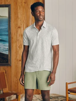 Faherty Brand Polo Shirts*Movement™ Short-Sleeve Pique Polo Shirt -