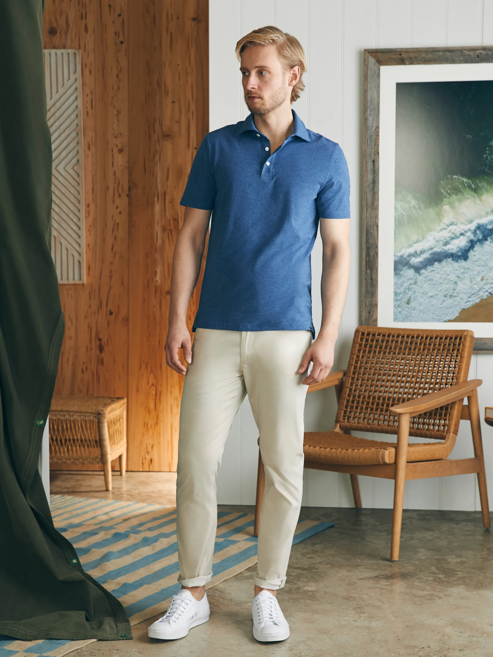 Faherty Brand Polo Shirts*Movement™ Short-Sleeve Polo Shirt -