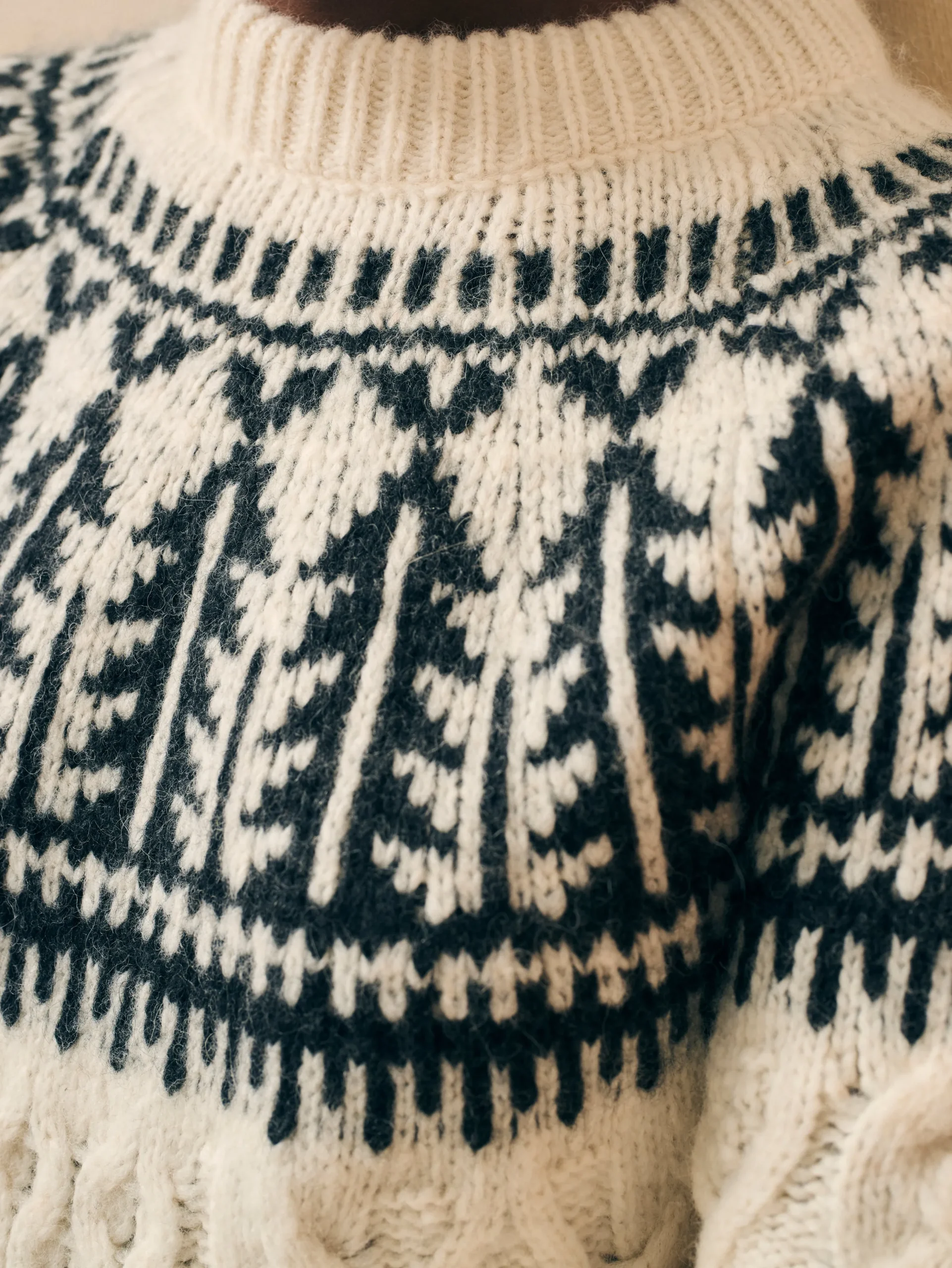 Women Faherty Brand Sweaters*Native Knitter Frost Fair Isle Crew -