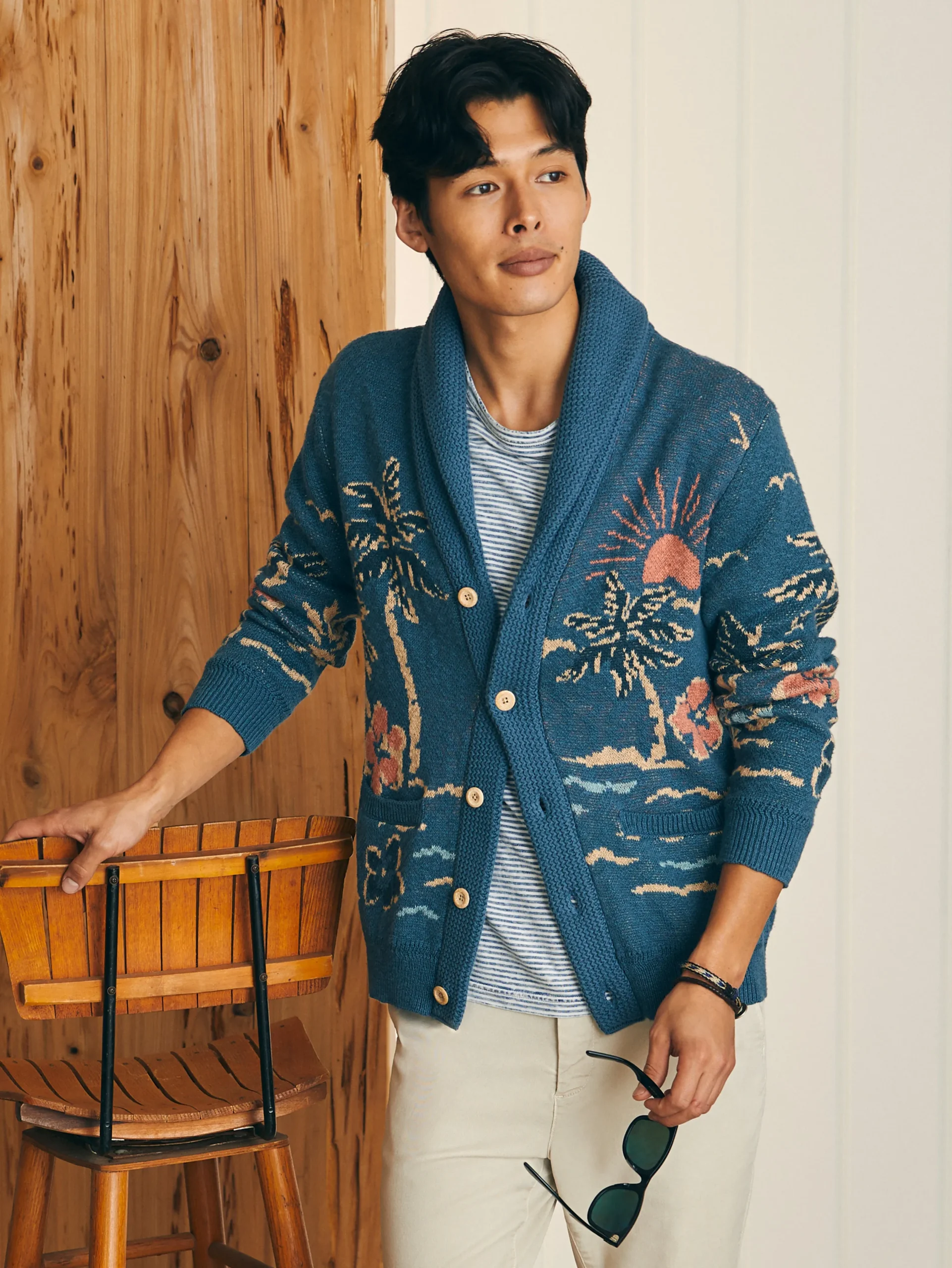 Faherty Brand Sweaters*Offshore Swell Cardigan -