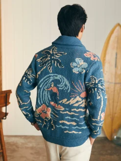 Faherty Brand Sweaters*Offshore Swell Cardigan -