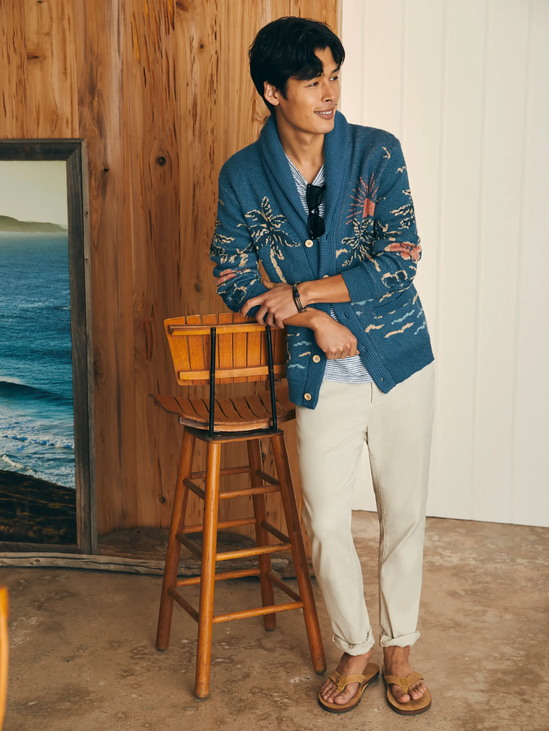 Faherty Brand Sweaters*Offshore Swell Cardigan -