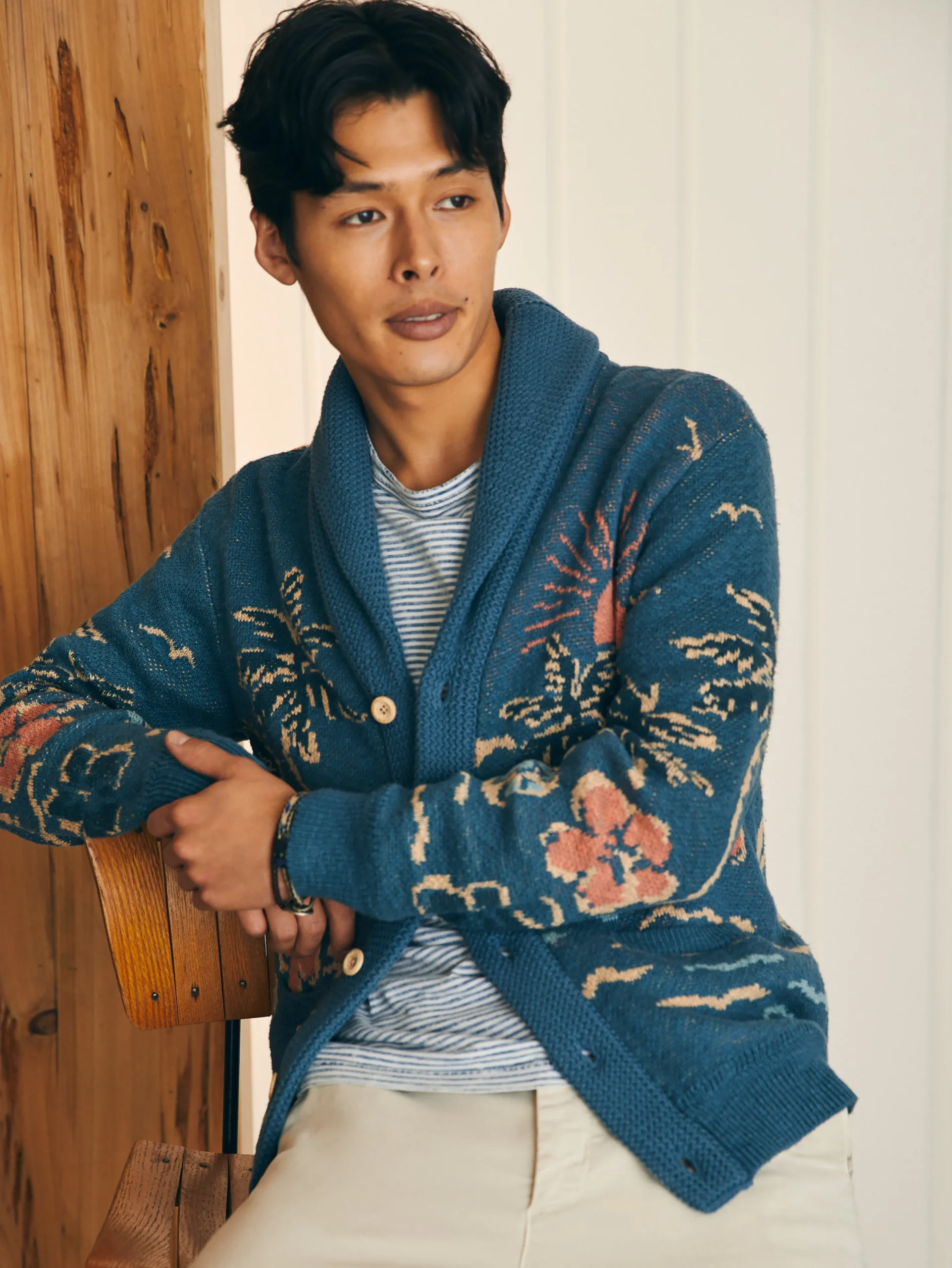 Faherty Brand Sweaters*Offshore Swell Cardigan -