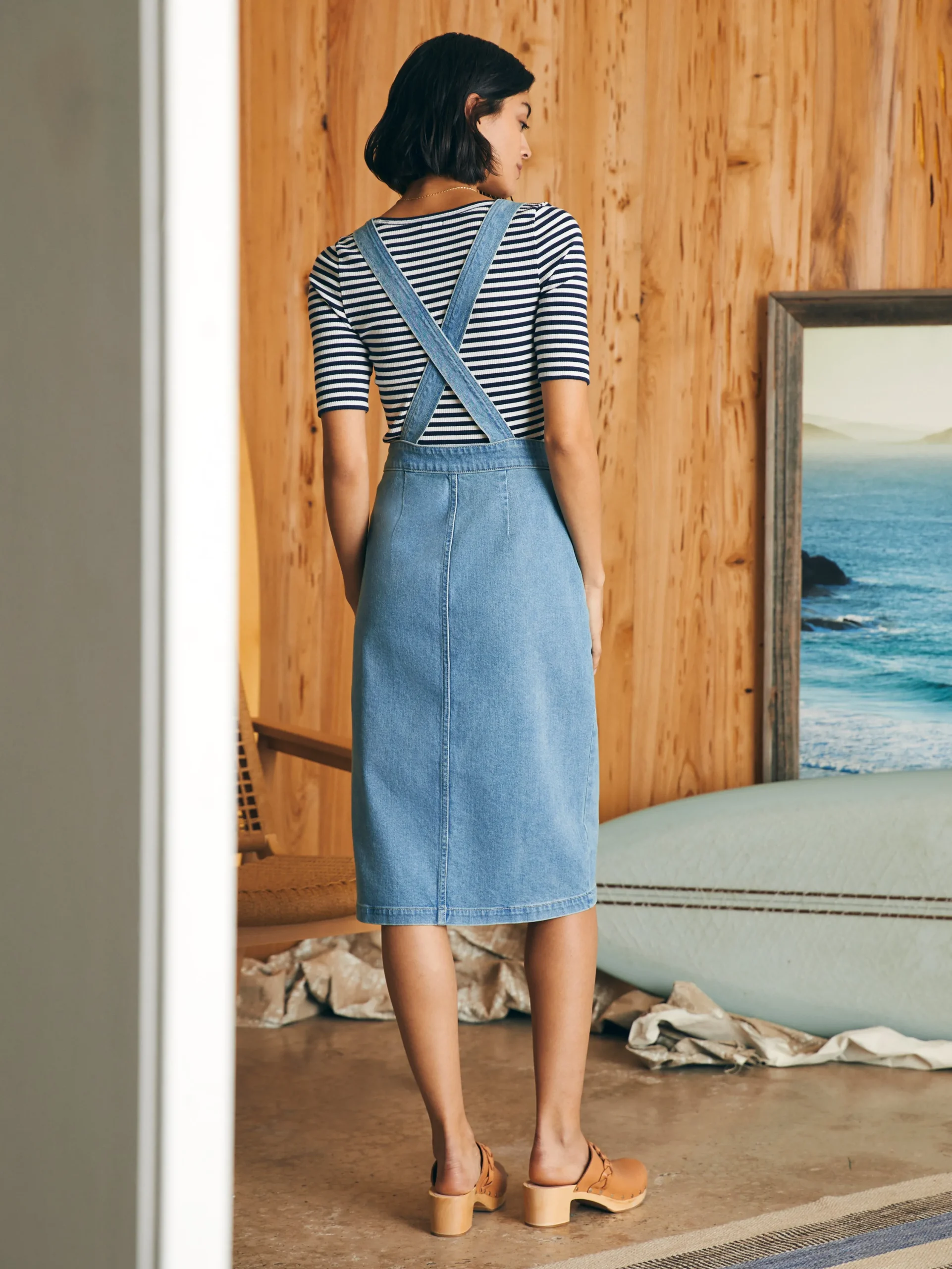 Women Faherty Brand Dresses*Organic Cotton Denim Remi Dress -