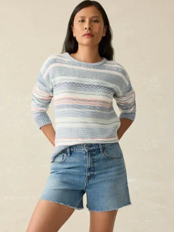 Women Faherty Brand Shorts & Skirts*Organic Cotton Denim Short -