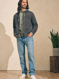 Faherty Brand Pants*Organic Cotton Slim Straight Denim (32" Inseam) -