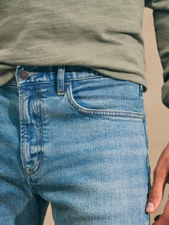 Faherty Brand Pants*Organic Cotton Slim Straight Denim (32" Inseam) -