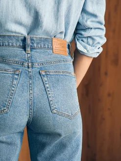 Women Faherty Brand Pants|Jeans*Organic Cotton Slim Straight Denim -