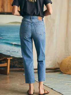Women Faherty Brand Pants|Jeans*Organic Cotton Slim Straight Ankle Denim -
