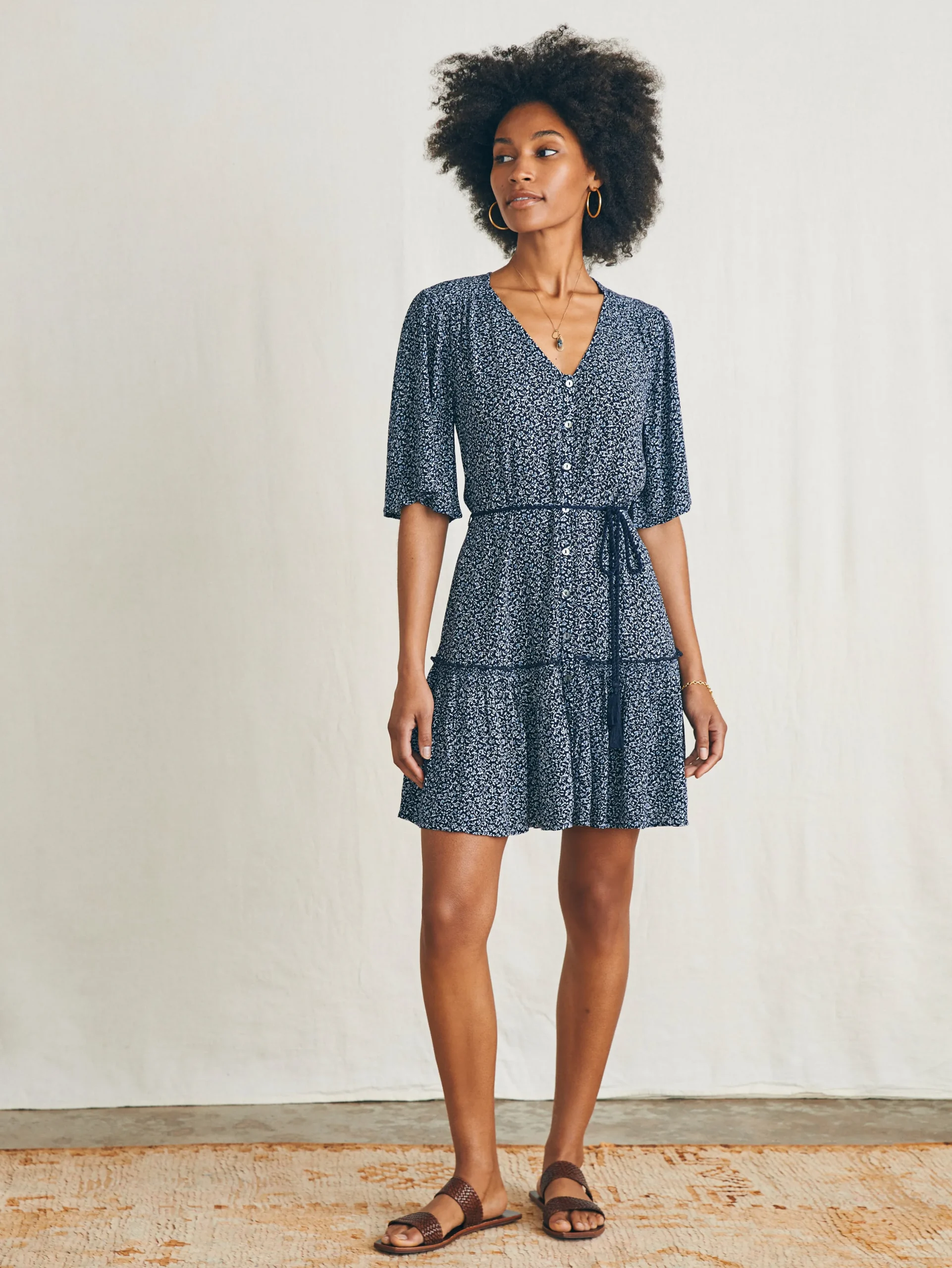 Women Faherty Brand Dresses*Orinda Mini Dress -