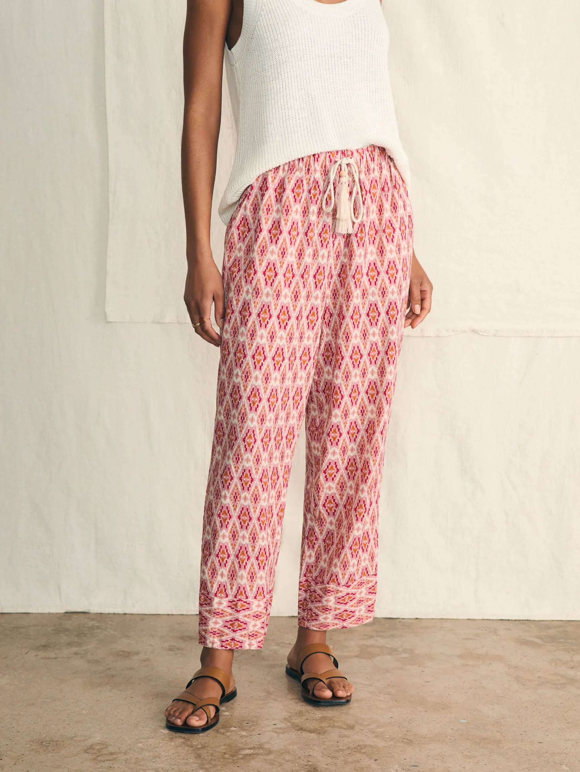 Women Faherty Brand Pants*Pacific Beach Linen Pant -