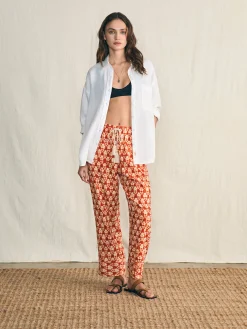 Women Faherty Brand Pants*Pacific Beach Linen Pant -