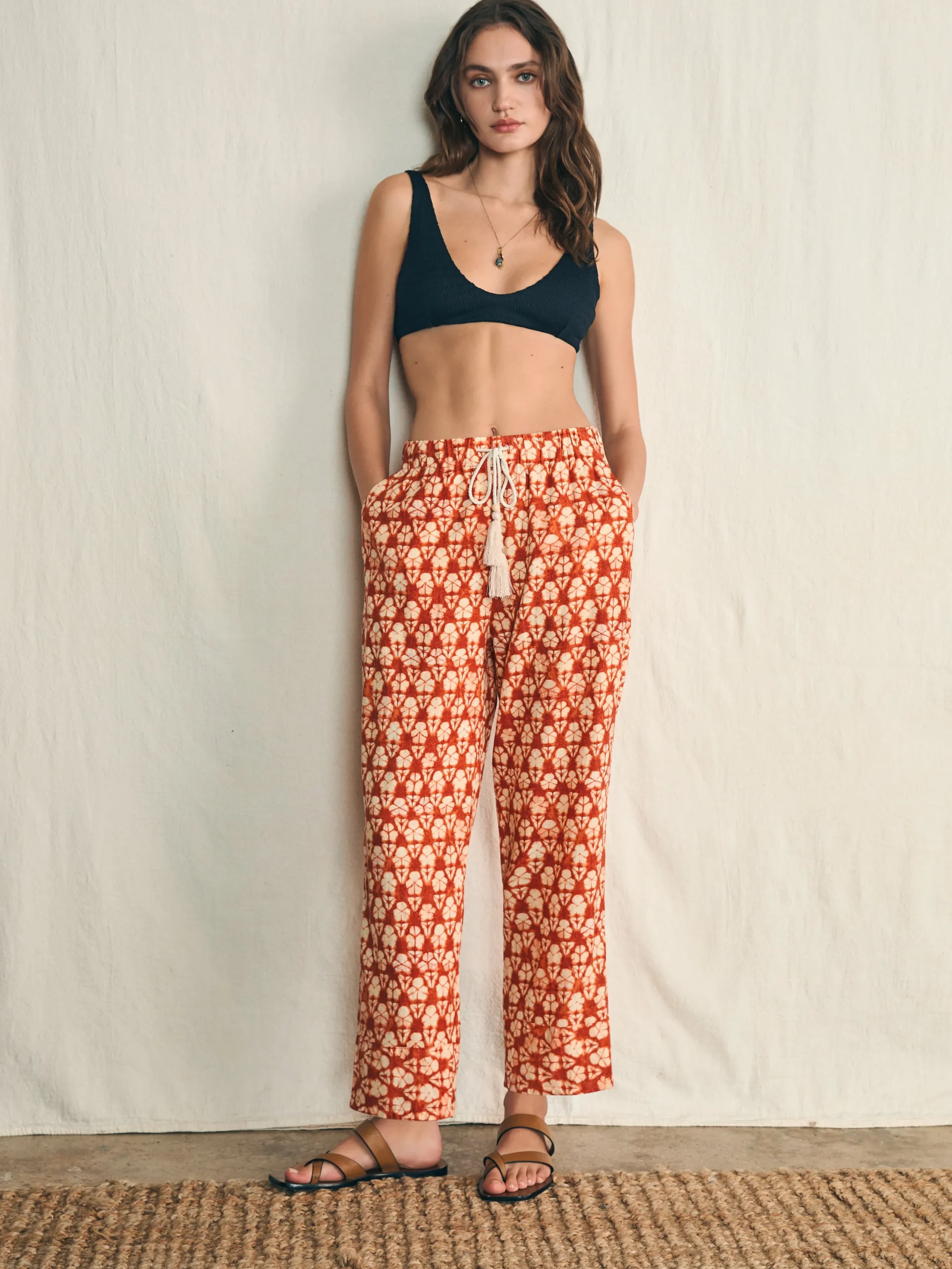Women Faherty Brand Pants*Pacific Beach Linen Pant -