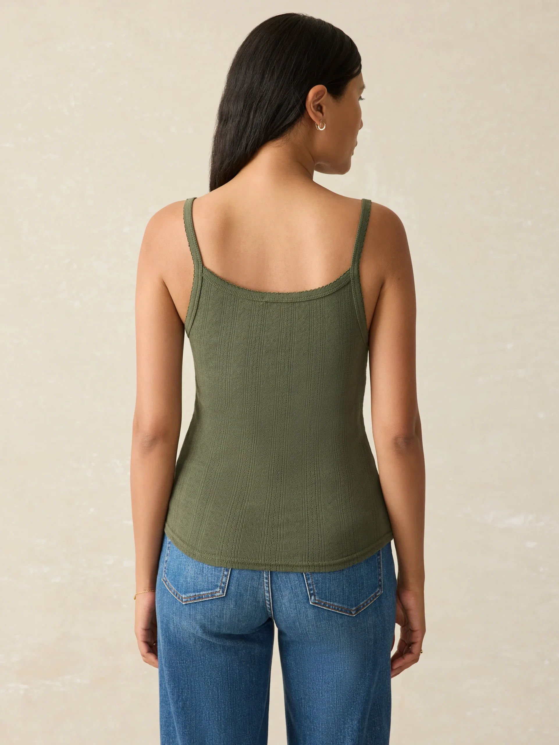Women Faherty Brand T-Shirts*Pacific Pointelle Tank -