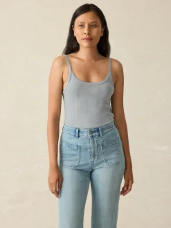 Women Faherty Brand T-Shirts*Pacific Pointelle Tank -