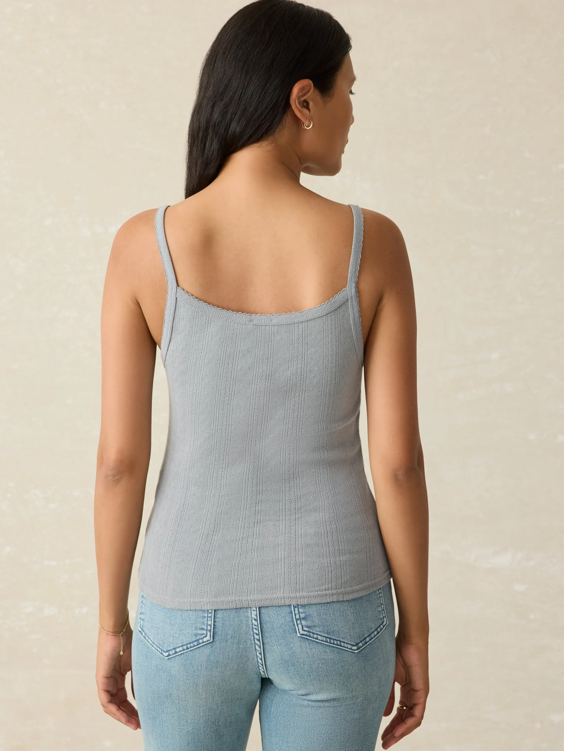 Women Faherty Brand T-Shirts*Pacific Pointelle Tank -
