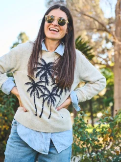 Women Faherty Brand Sweaters*Palm Coast Cashmere Crew -