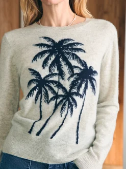 Women Faherty Brand Sweaters*Palm Coast Cashmere Crew -