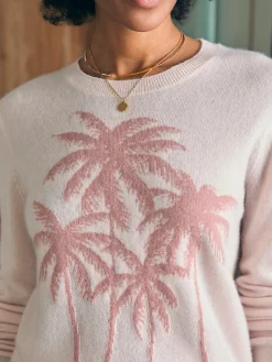 Women Faherty Brand Sweaters*Palm Coast Cashmere Crew -