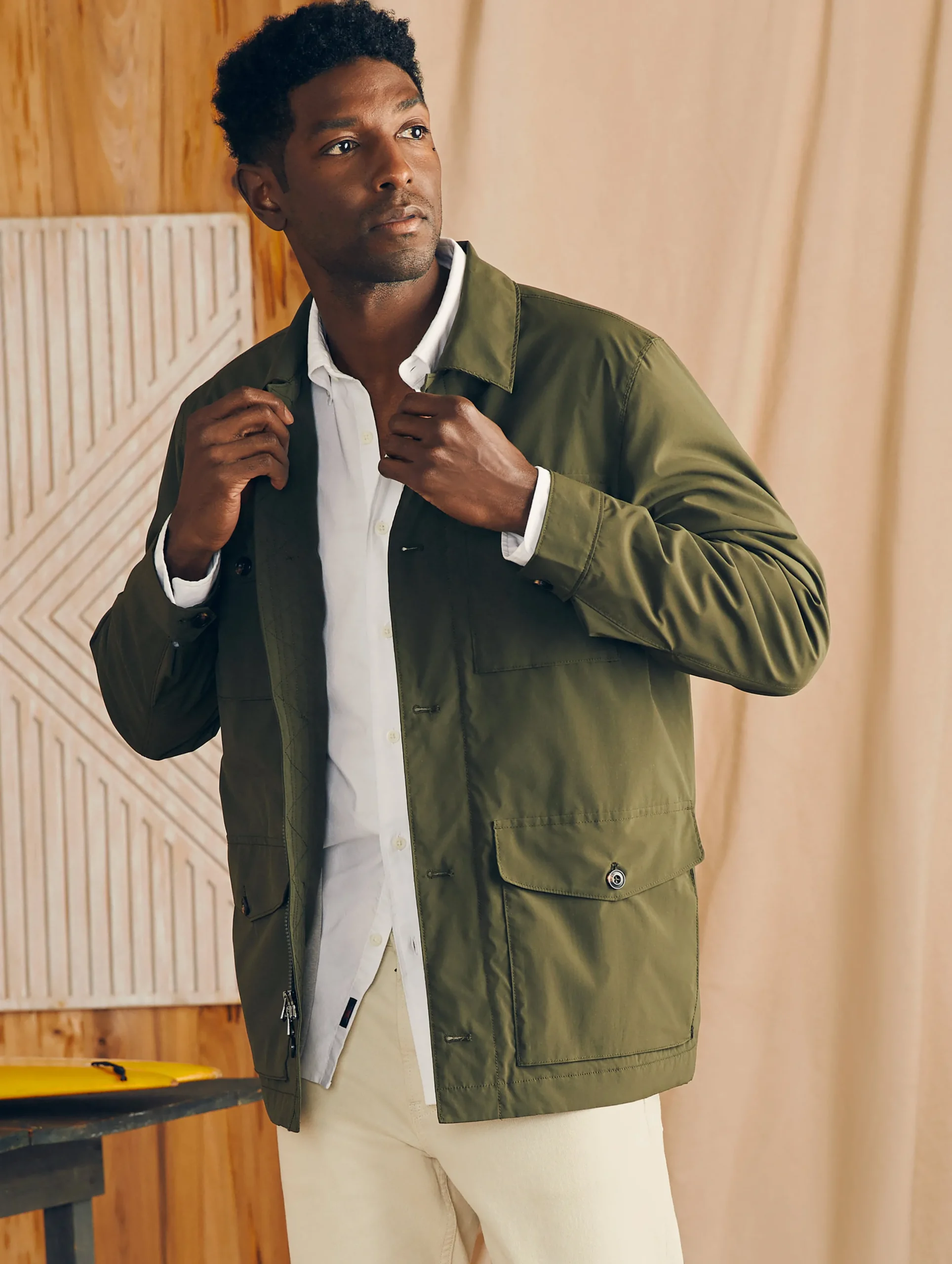 Faherty Brand Jackets & Vests*Reserve Four Pocket Field Jacket -