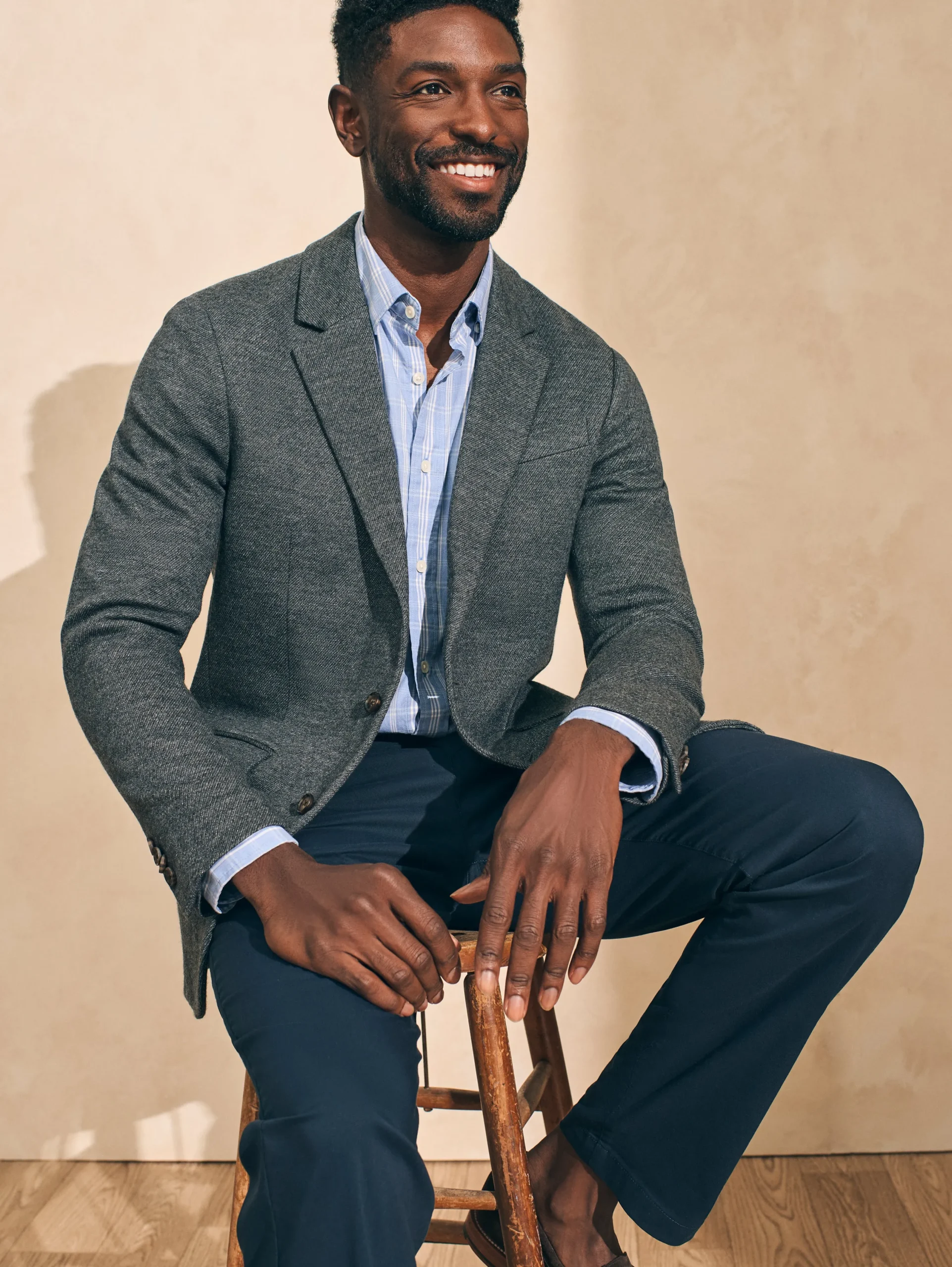 Faherty Brand Blazers*Reserve Twill Knit Blazer -