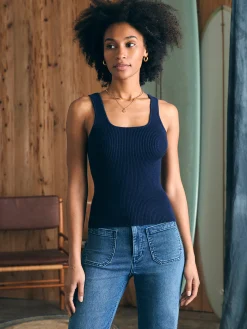 Women Faherty Brand Sweaters*Rue Sweater Tank -