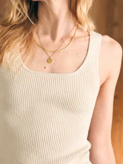 Women Faherty Brand Sweaters*Rue Sweater Tank -