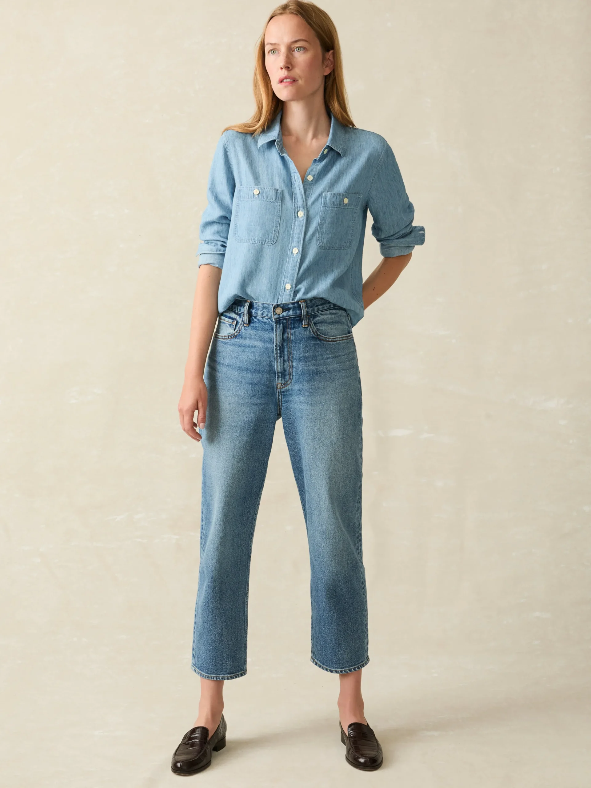 Women Faherty Brand Pants*90S Crop Jean -