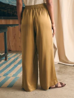 Women Faherty Brand Pants*Sandwashed Silk Gemma Pant -