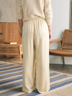 Women Faherty Brand Pants*Sandwashed Silk Gemma Pant -