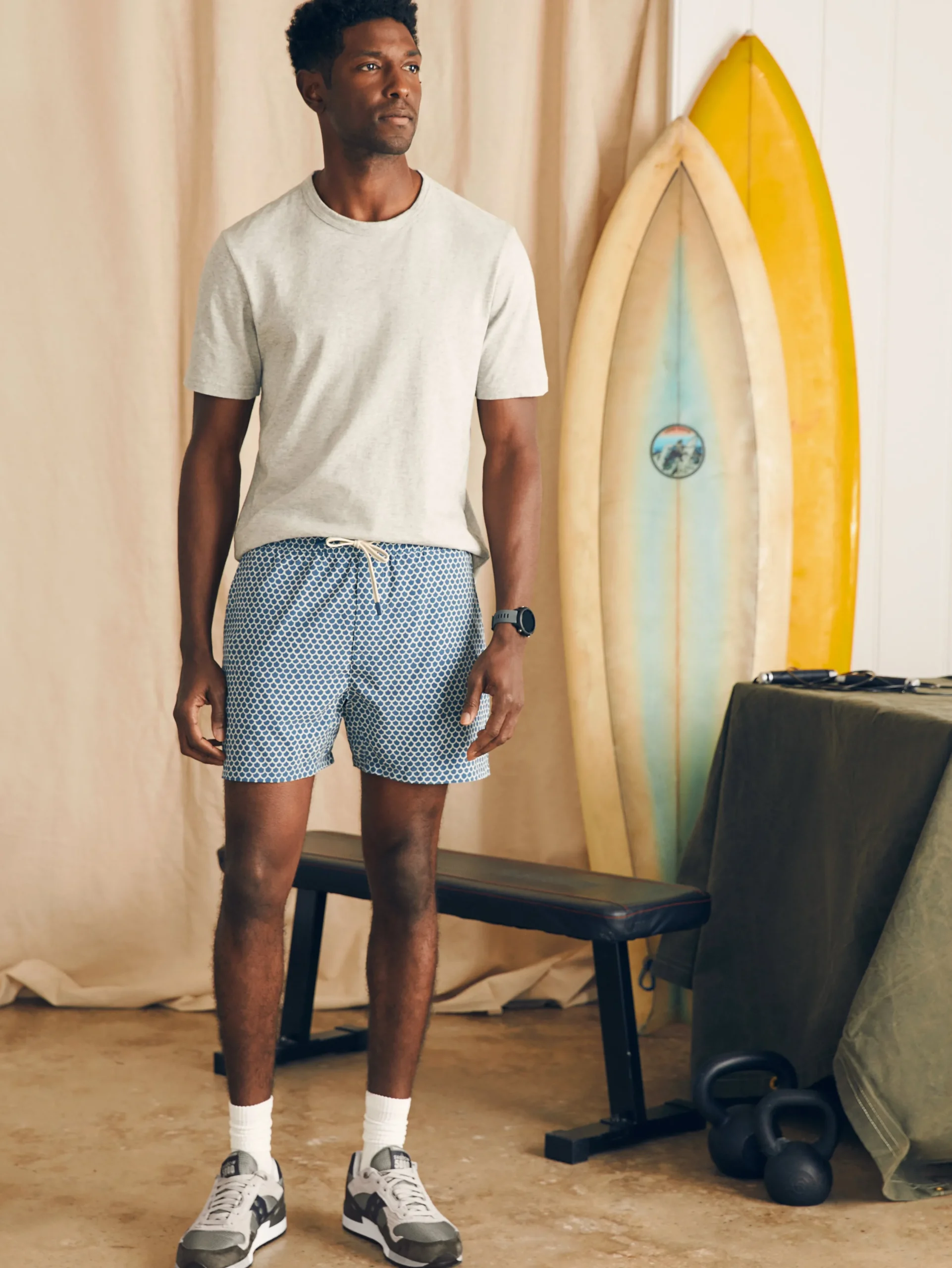 Faherty Brand Shorts|Swim*Shorelite Active Swim Short (7" Inseam) -