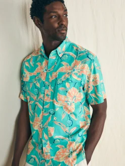 Faherty Brand Shirts*Shorelite Short-Sleeve Tech Shirt -