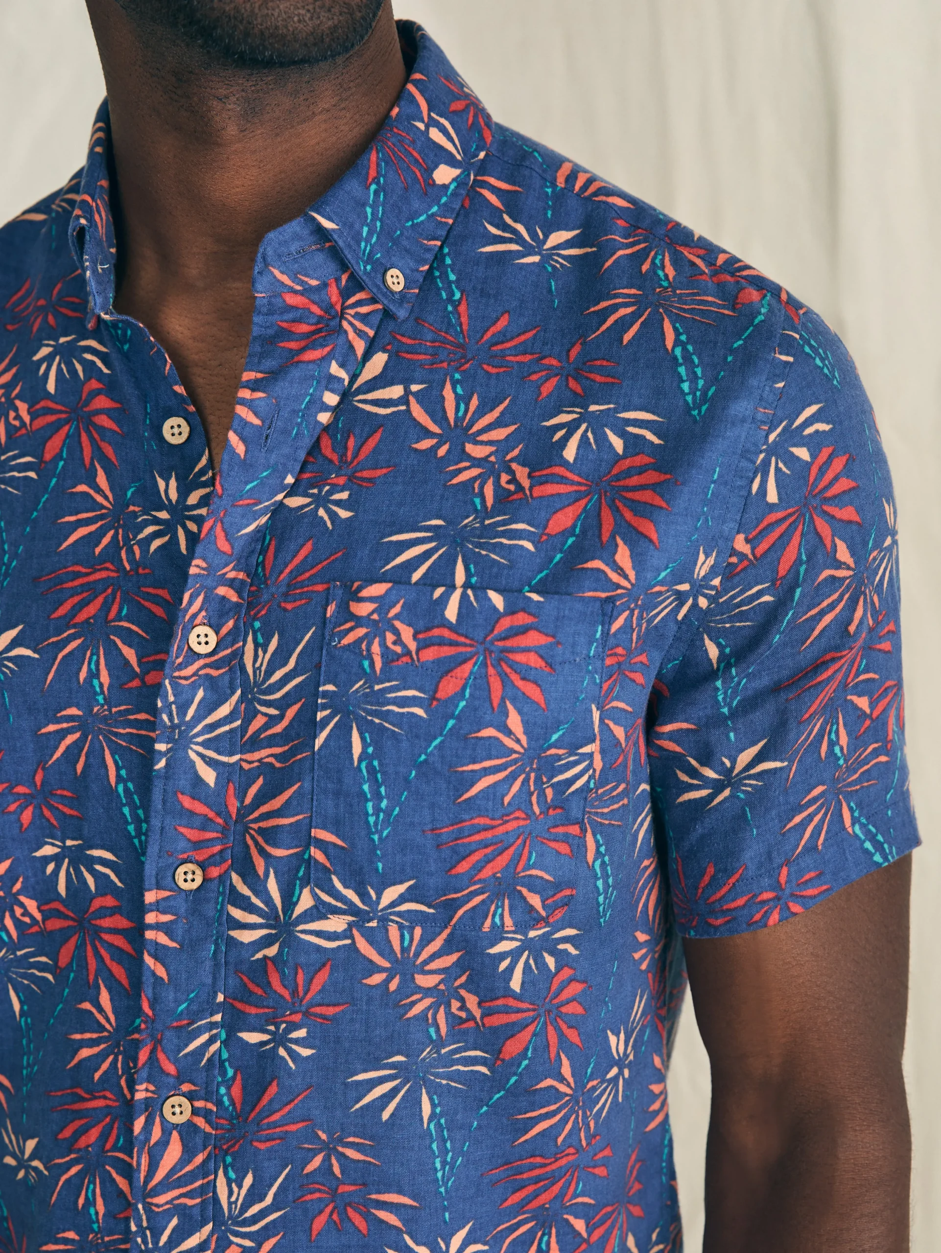 Faherty Brand Shirts*Short-Sleeve Breeze Shirt -